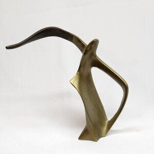 Brass Seagull Scul[ture